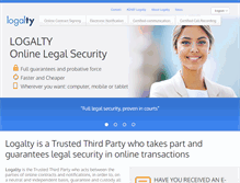 Tablet Screenshot of logalty.com